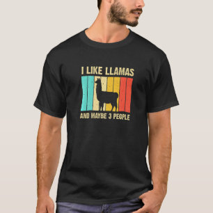 Llama For Kids Men Women Alpaca Farming T-Shirt