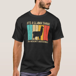 Llama For Men Women Alpaca Farming Zookeeper Peruv T-Shirt