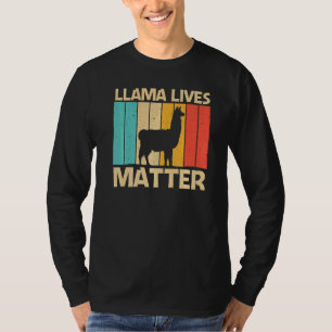 Llama For Men Women Alpaca Farming Zookeeper Peruv T-Shirt