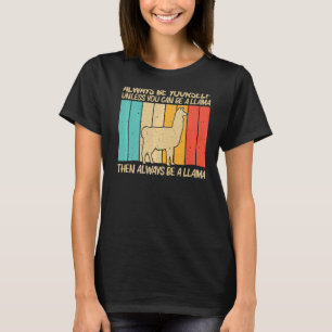 Llama For Men Women Llama Farm Animal   5 T-Shirt