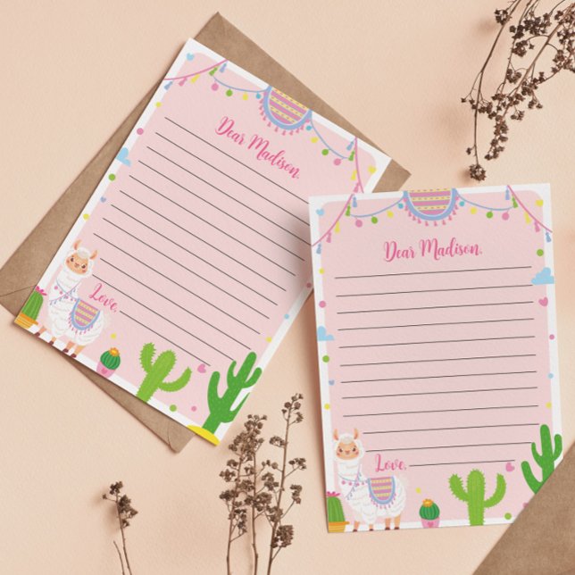 Llama Fun Birthday Time Capsule Note Message Card (Creator Uploaded)