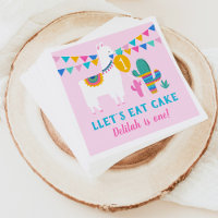 Llama Fun Pink Birthday Girl Fiesta