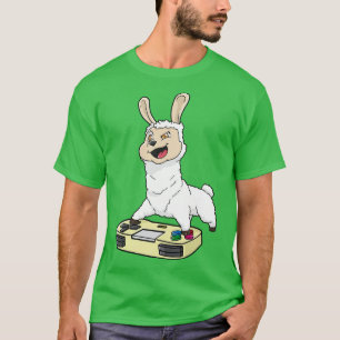 Llama Gamepad Kawaii T-Shirt