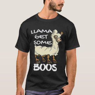 Llama Get Some Boos Adult Llama Halloween Costume T-Shirt