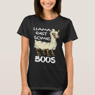 Llama Get Some Boos Funny Adult Llama Halloween Co T-Shirt