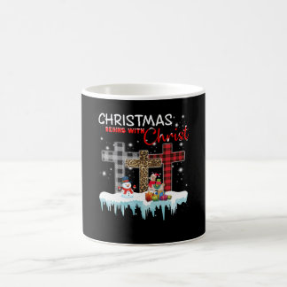 Llama Gift | Christmas Begins With Christ Coffee Mug