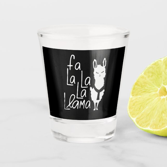 Llama Gift | Llama Funny Shot Glass (Front)