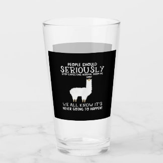 Llama Gift | People should seriously Glass