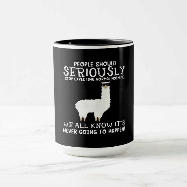 Llama Gift | People should seriously Mug (Center)