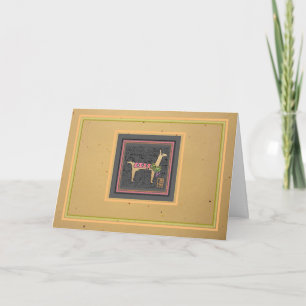 Llama Glama-rous folded Holiday Greeting Card
