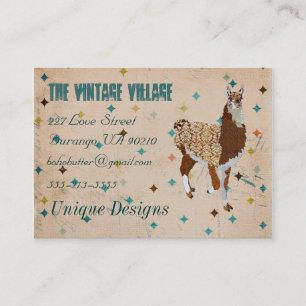 Llama Grunge Business Card