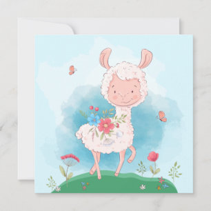 Llama Holiday Card