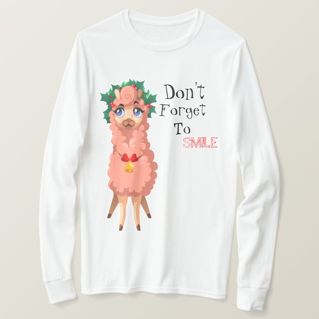 llama in Christmas    T-Shirt (Design Front)