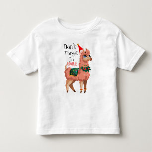 llama in Christmas    Toddler T-Shirt