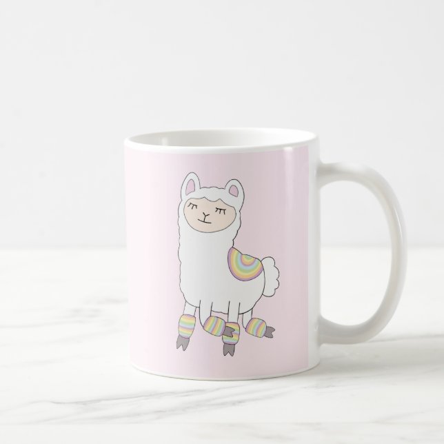 Llama in Leegwarmers Mug (Right)