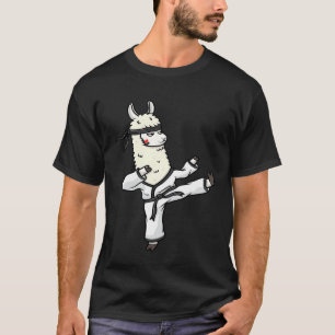 Llama Karate Teacher Taekwondo Sensei Lover Idea T-Shirt