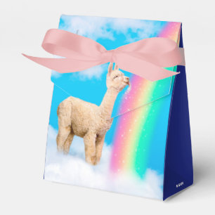 Llama Licking Rainbow Favour Box