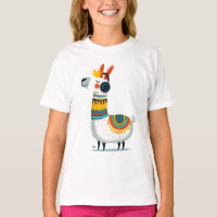 Llama Listening to Music – Cute Animal kid's
