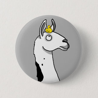 Llama Llama ...duck? 6 Cm Round Badge