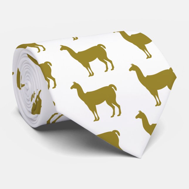 Llama Llamasn Farm Tie (Rolled)