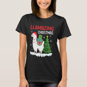 Llama Llamazing Christmas Pyjamas For Xmas Party H T-Shirt