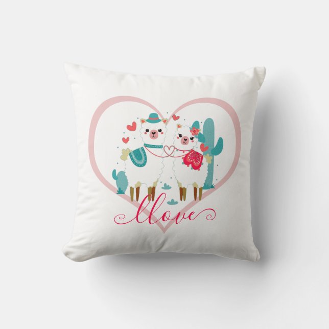 Llama Llove  Cushion (Front)
