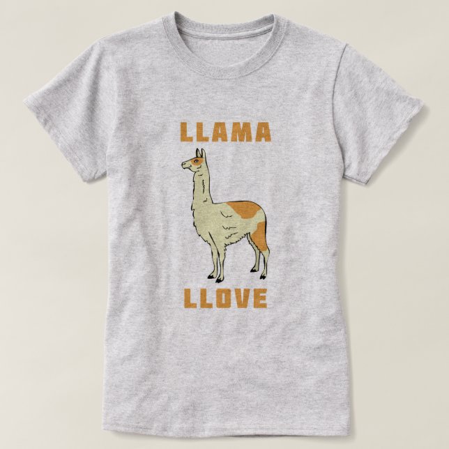 Llama Llove T-Shirt (Design Front)