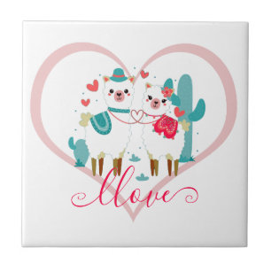 Llama Llove Tile