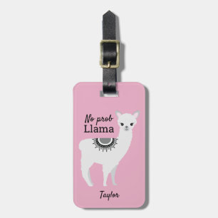 Llama Locator: Personalised Llama Luggage Tag with