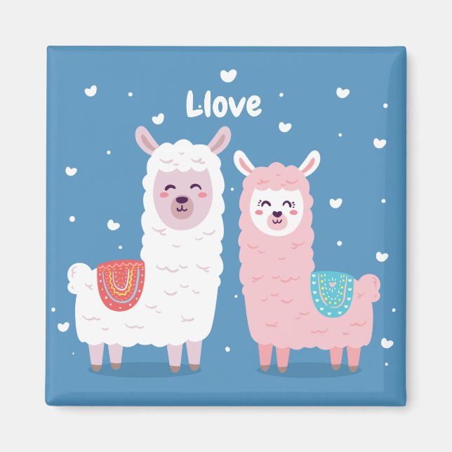 Llama Love Magnet (Front)