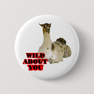 Llama Lover 6 Cm Round Badge
