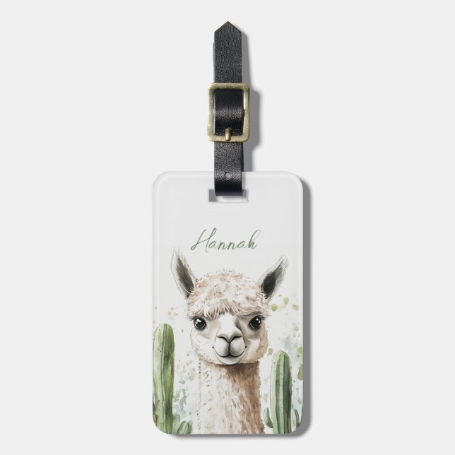 Llama Luggage Tags (Front Vertical)