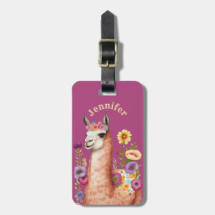 Llama Luggage Tags