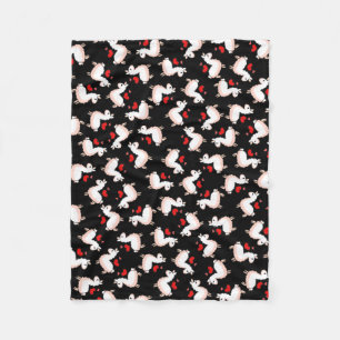 Llama Madness Fleece Blanket