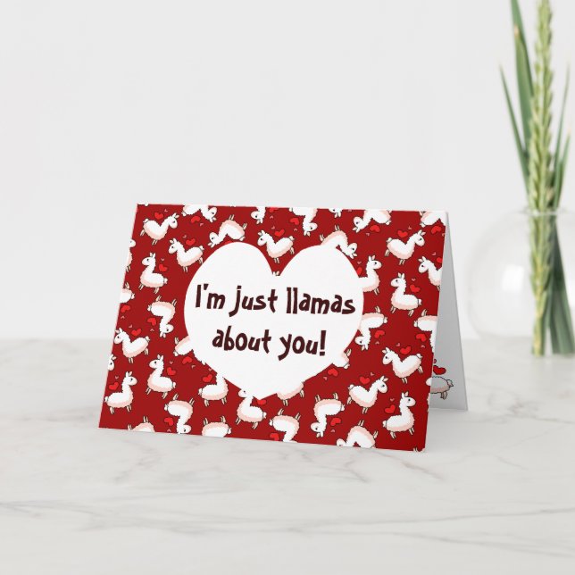 Llama Madness Holiday Card (Front)