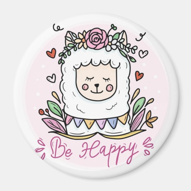 Llama Magnet (Front)