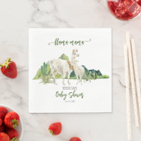 Llama Mama Baby Shower Watercolor