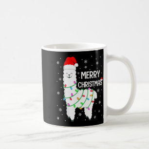 Llama Merry Christmas Kids Funny Llama Christmas L Coffee Mug