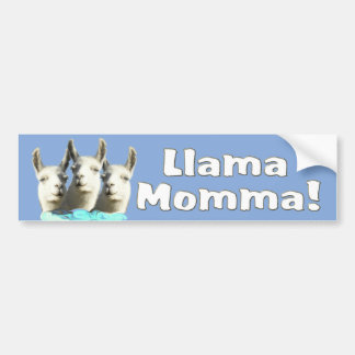 Llama Momma Bumper STICKER