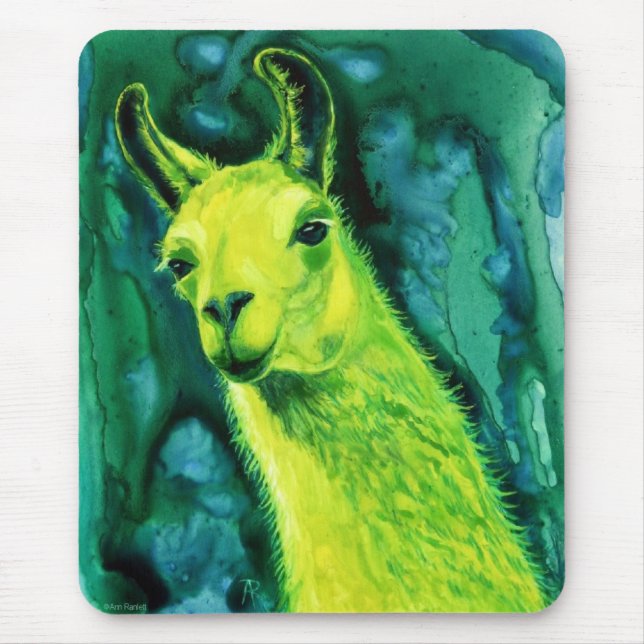 Llama Mousepad - "Llemon-Llime Llama" (Front)