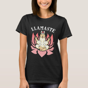 Llama Mum Shirt Mothers Day Yoga Namaste Llamaste