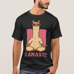Llama Namaste Yoga Mom Chakra Women s Workout Moth T-Shirt