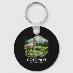 Llama National Park Cotopaxi Souvenir Alpaca Ecuad Key Ring