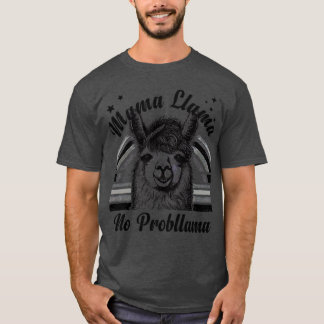 Llama No Probllama Funny Cute Design T-Shirt