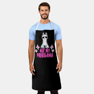 Llama Not My Probllama Meditation Yoga Sunglasses  Apron