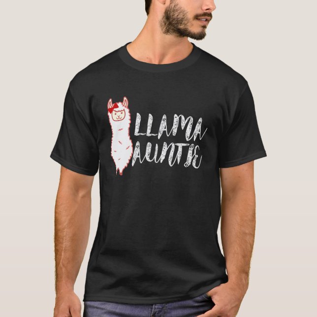 Llama Novelty  For Aunts T-Shirt (Front)