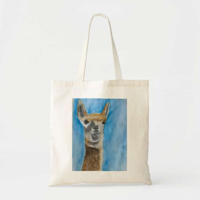 Llama on tote bag (Front)
