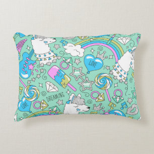 llama pattern 2 decorative cushion