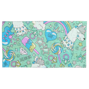 llama pattern 2 pillowcase