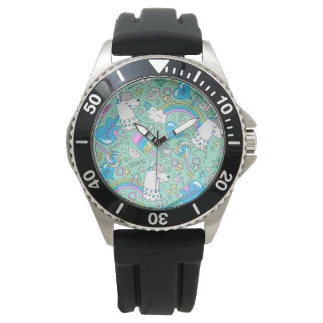 llama pattern 2 watch (Front)